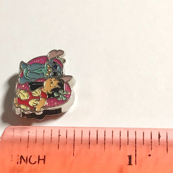 Vintage Disney Lilo & Stitch Slider Charm Bracelet Aulani Resort Enamel Bracelet - Picture 9 of 9